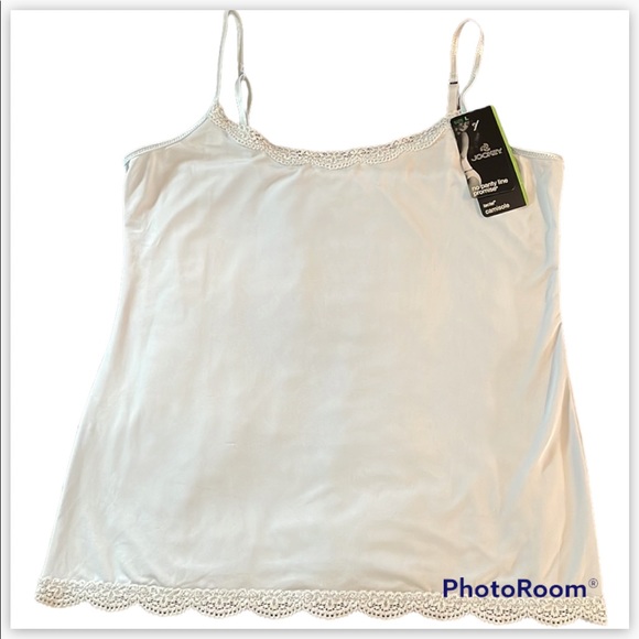 2/$12 Jockey Light Blue Camisole Size Large - Picture 3 of 13